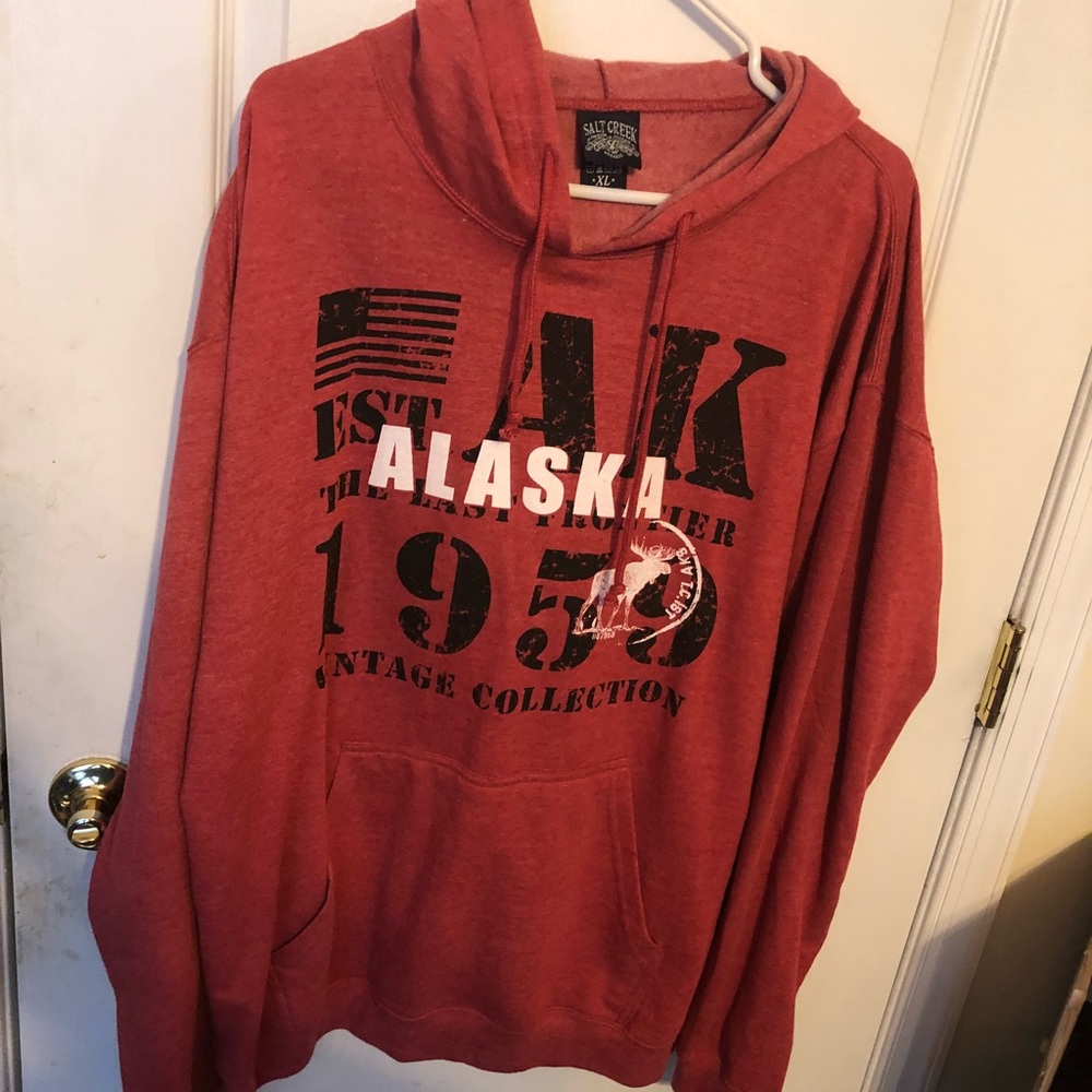 Salt creek mens red hoodie size XL